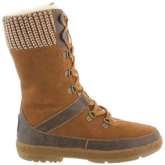 BEARPAW 9 womens Serena Suede Lace Up Winter Boots - Picture 1 of 8